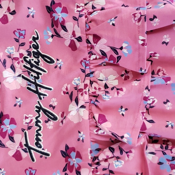 Tommy Hilfiger Sz 5 Tunic Ruffle Peplum Top - Picture 3 of 6